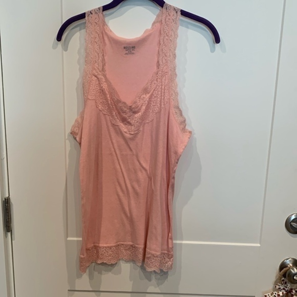 NWOT Mossimo Supply Co. Soft Pink Camisole, Lots of Lace. Feminine and Sexy